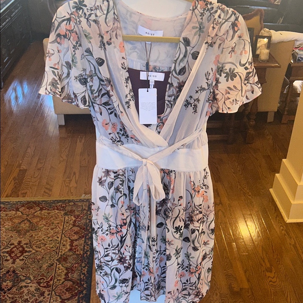 Reiss Sadie Floral Wrap Dress NWT